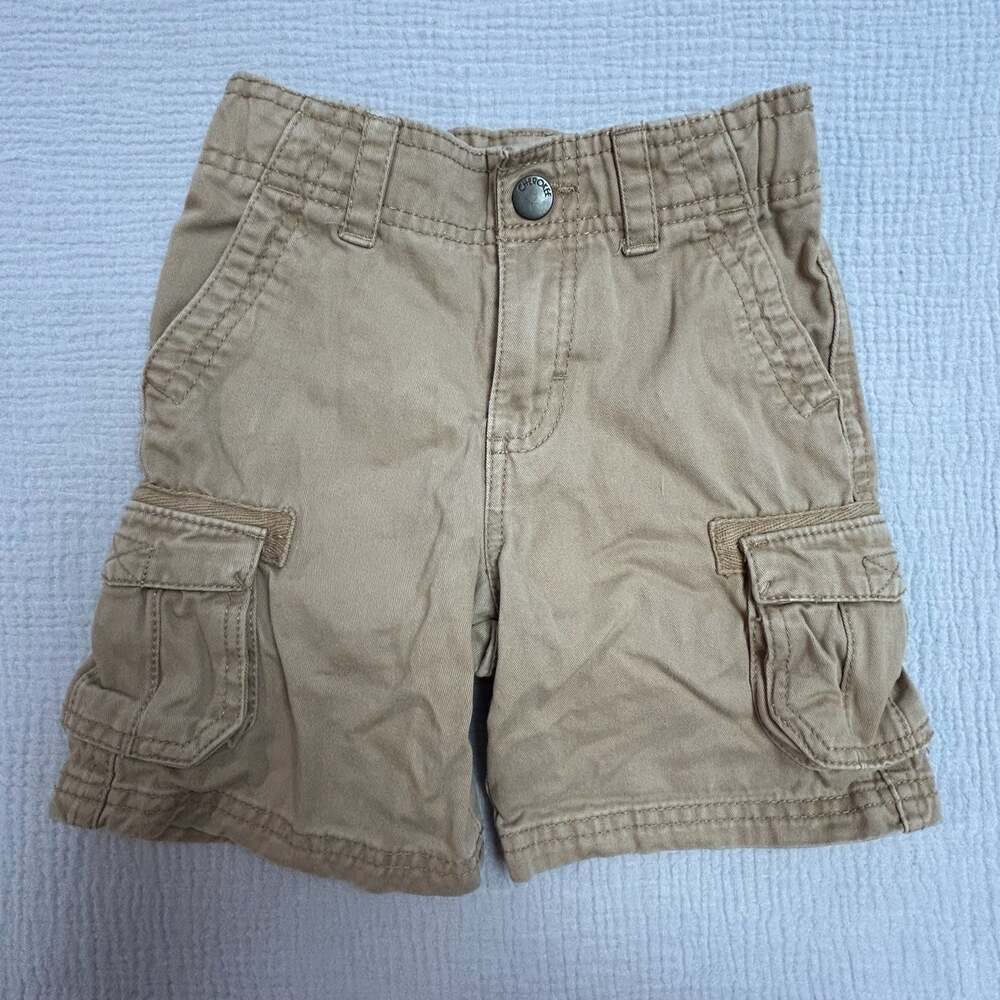 Cherokee Toddler Boys 3T Khaki Twill Cargo Shorts